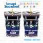 Football Birthday Personalized Juice Pouch Labels| Instant Download