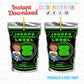 Video Game Birthday Party Personalized Juice Pouch Labels| Instant Download 02
