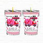 Construction Truck  Personalized Valentine's Day Juice Pouch Labels