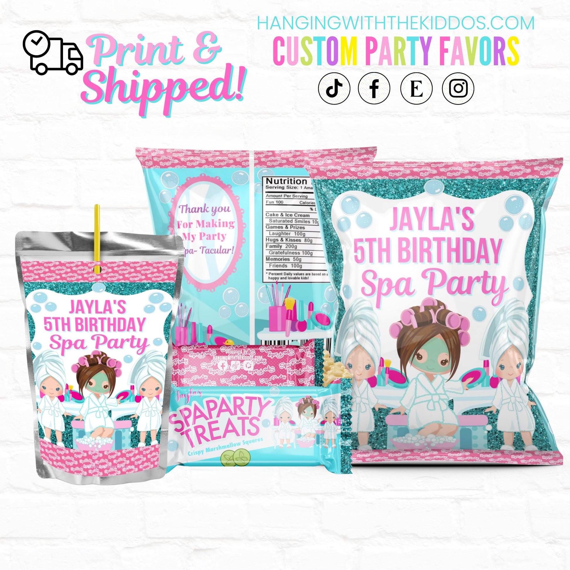 Girls Spa Party |Custom Party Bundle 2