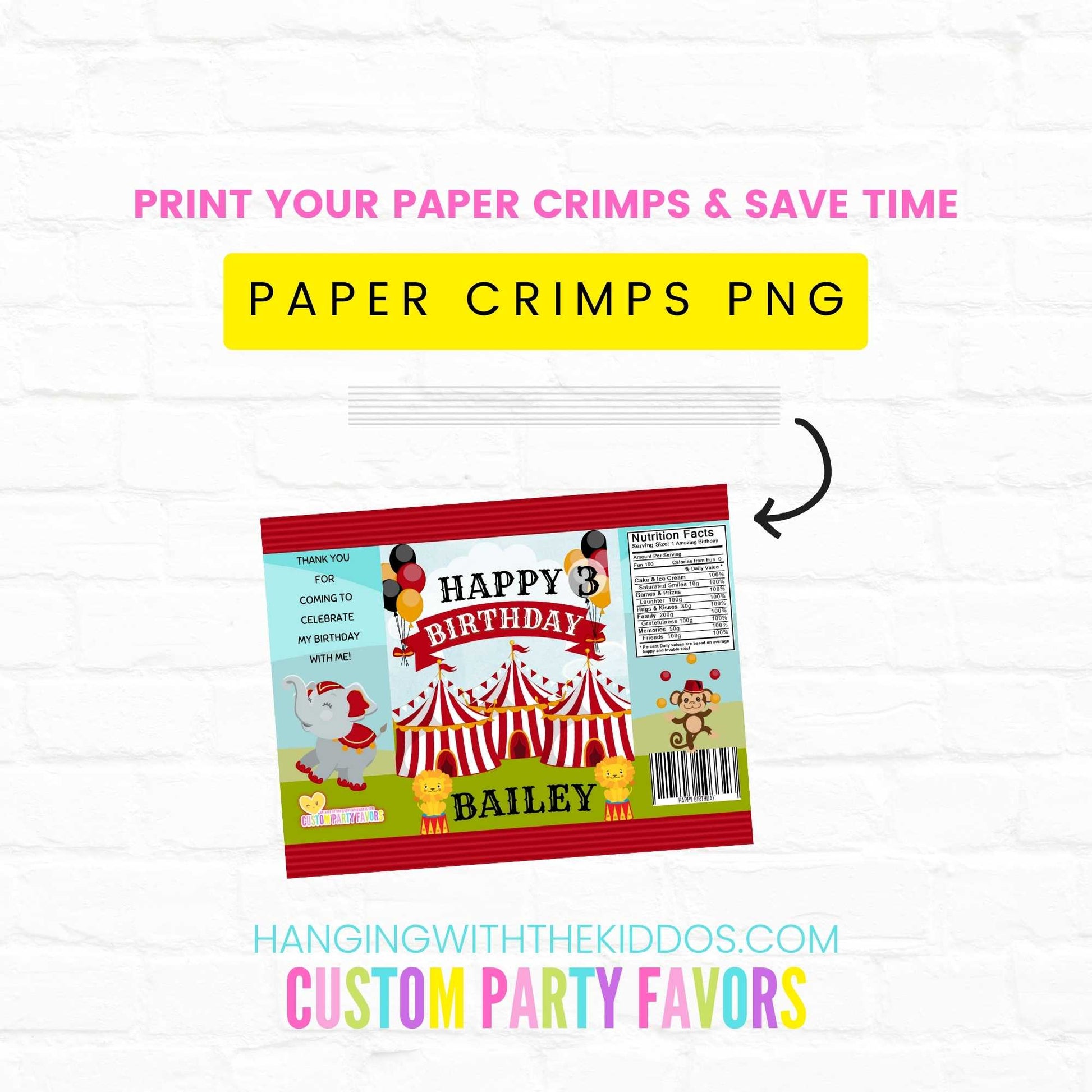 PNG Paper Crimps, Paper Crimp Image, Chip Bag Crimp, Party Favor Crimp,  Crimp Paper Edges PNG Digital Instant Download 