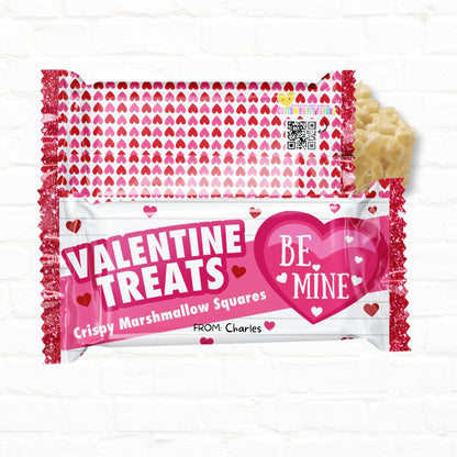 Personalized Valentine's Day Rice Krispy Treat Wrappers