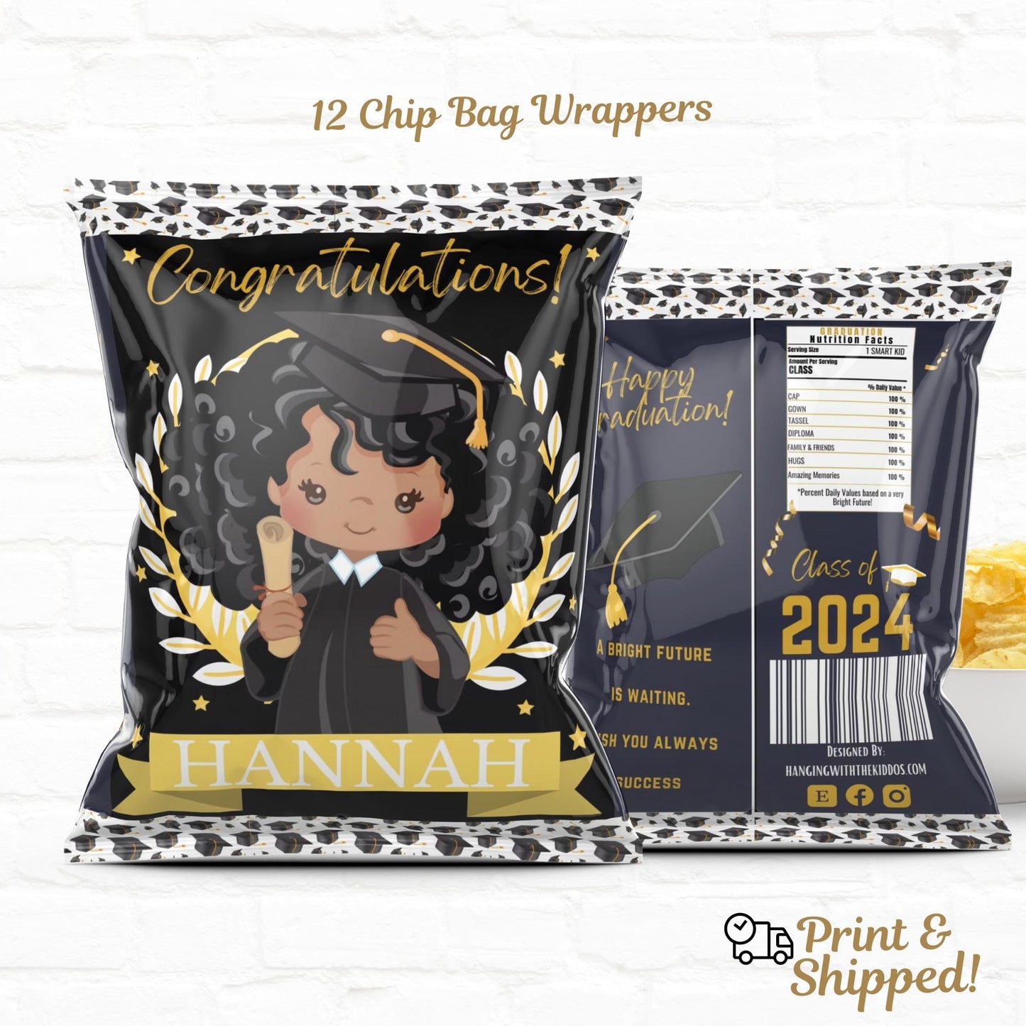 Graduation Personalized Party Favors Bundle Girl 2