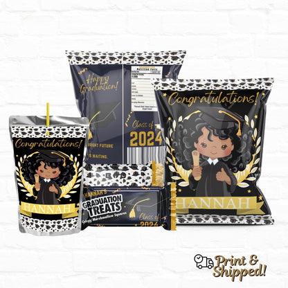 Graduation Personalized Party Favors Bundle Girl 2