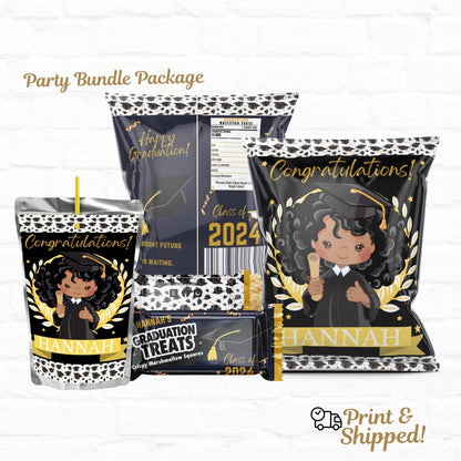 Graduation Personalized Party Favors Bundle Girl 2