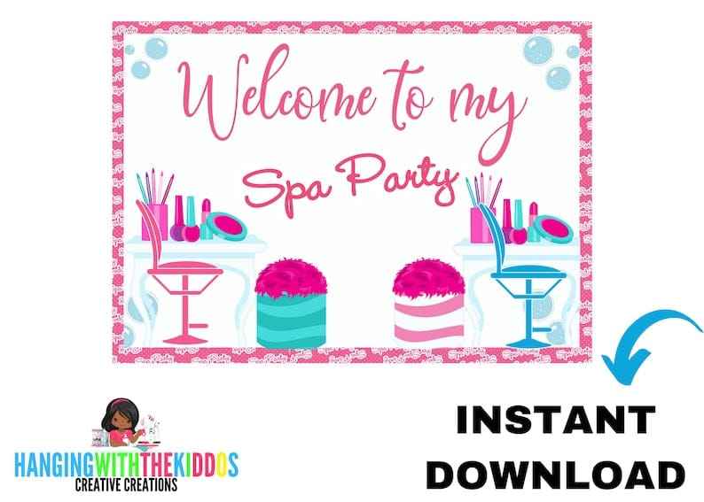 Spa Party Activity Signs Printable File – Hanging with the Kiddos spa-party-activity-signs-printable-file-hanging-with-the-kiddos