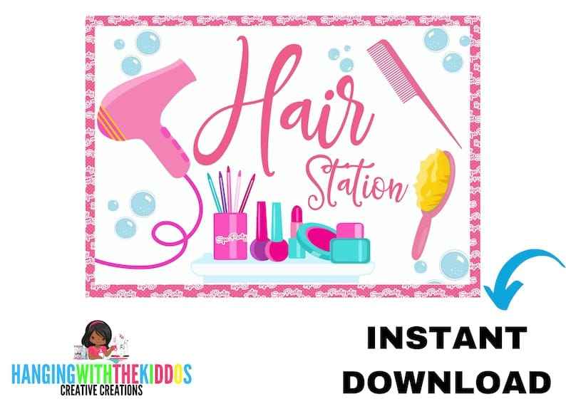 spa-party-activity-signs-printable-file-hanging-with-the-kiddos for Downloadable Free Printable Spa Party Games Spa Party Activity Signs Printable File – Hanging with the Kiddos for Downloadable Free Printable Spa Party Games